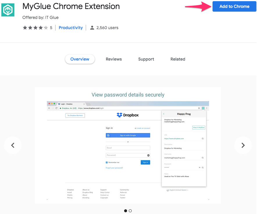 Install MyGlue extension in Microsoft Edge and Chrome - RODIN